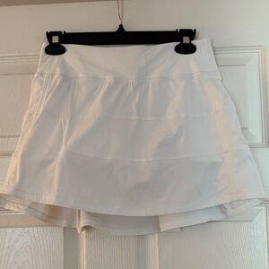 Lululemon White Tennis Skirt